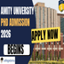 Amity University Begins PhD Admission 2026; Apply Now @amity.edu.in